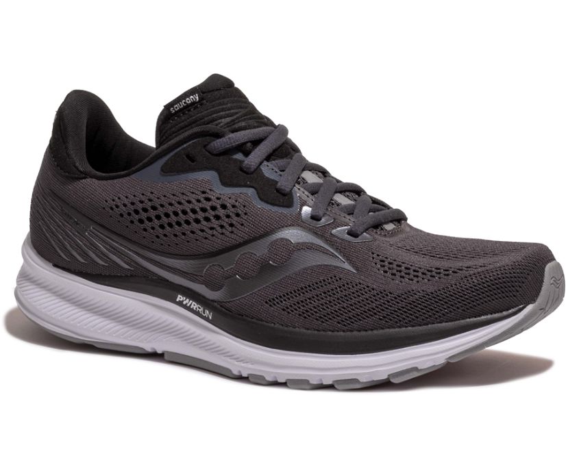 Saucony Ride 14 Wide Women's Running Shoes Grey / Black | AU 201LISH